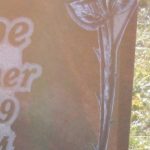 Rose teilplastisch gearbeitet und getönt