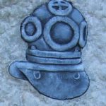 Taucherhelm teilplastisch gehauen und getönt