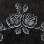 Rose teilplastisch gehauen und getönt